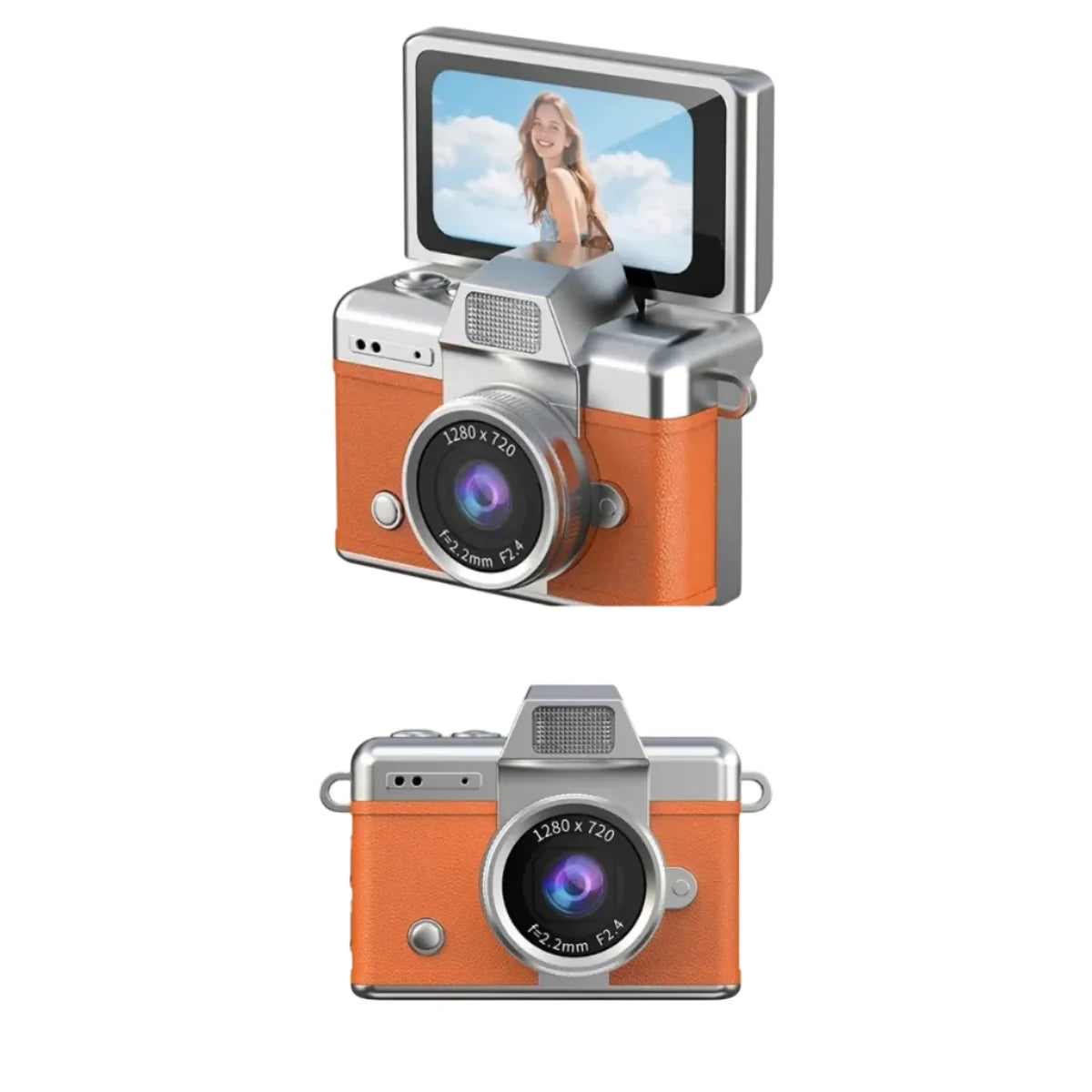 Mini flip digital keychain camera