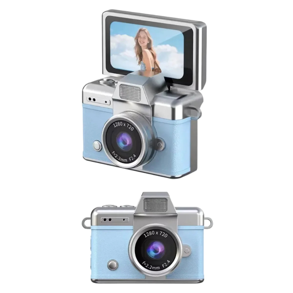 Mini flip digital keychain camera