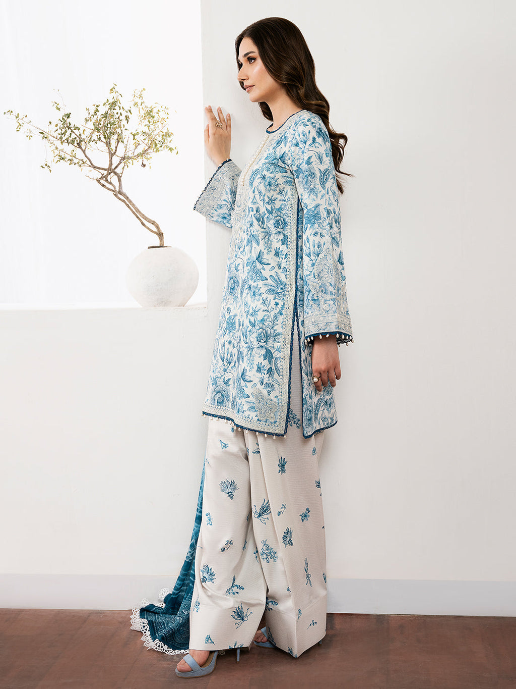 Kalamkari Farsi Suit Set
