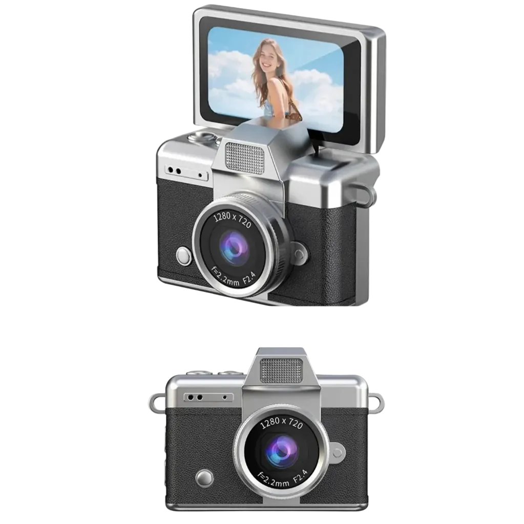 Mini flip digital keychain camera