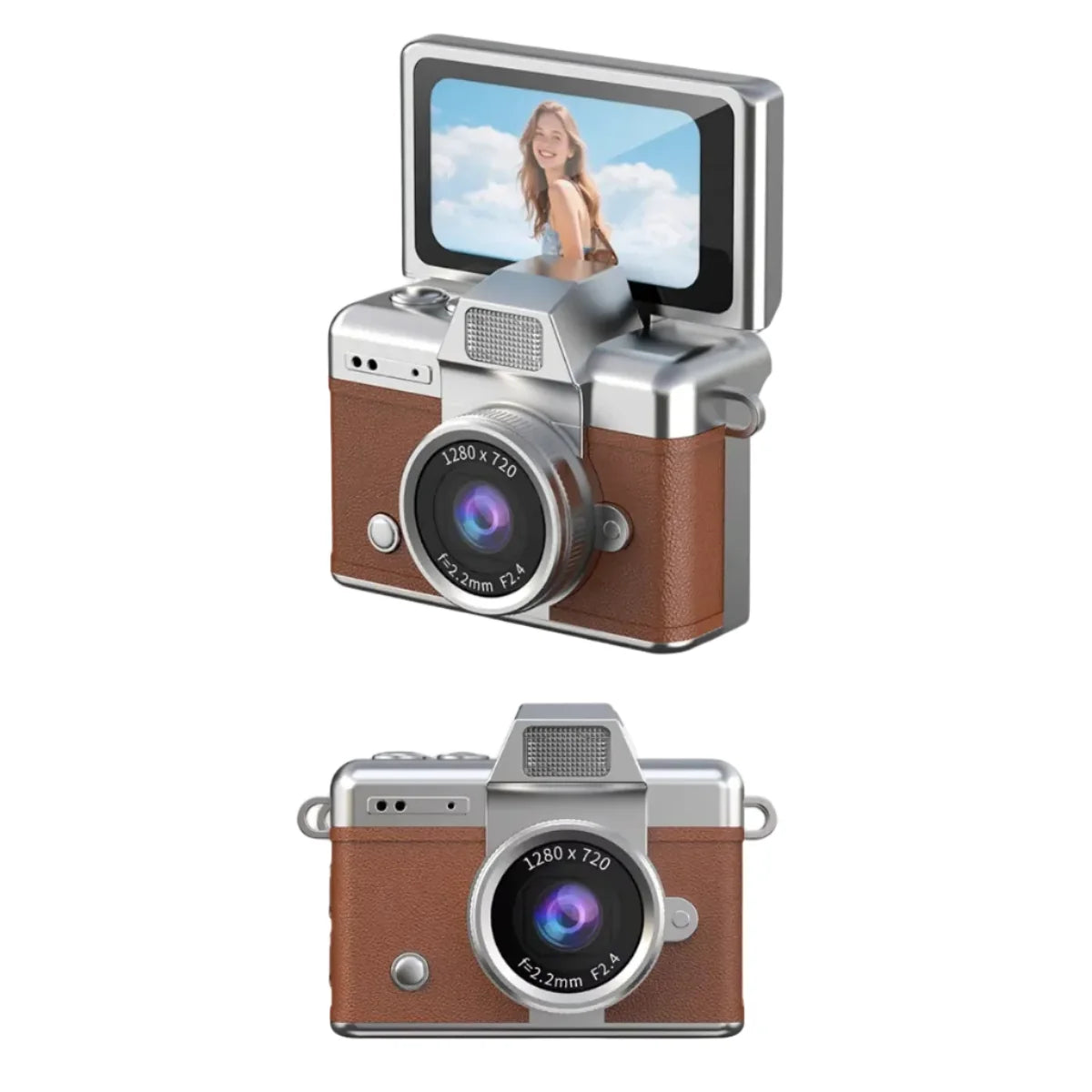Mini flip digital keychain camera