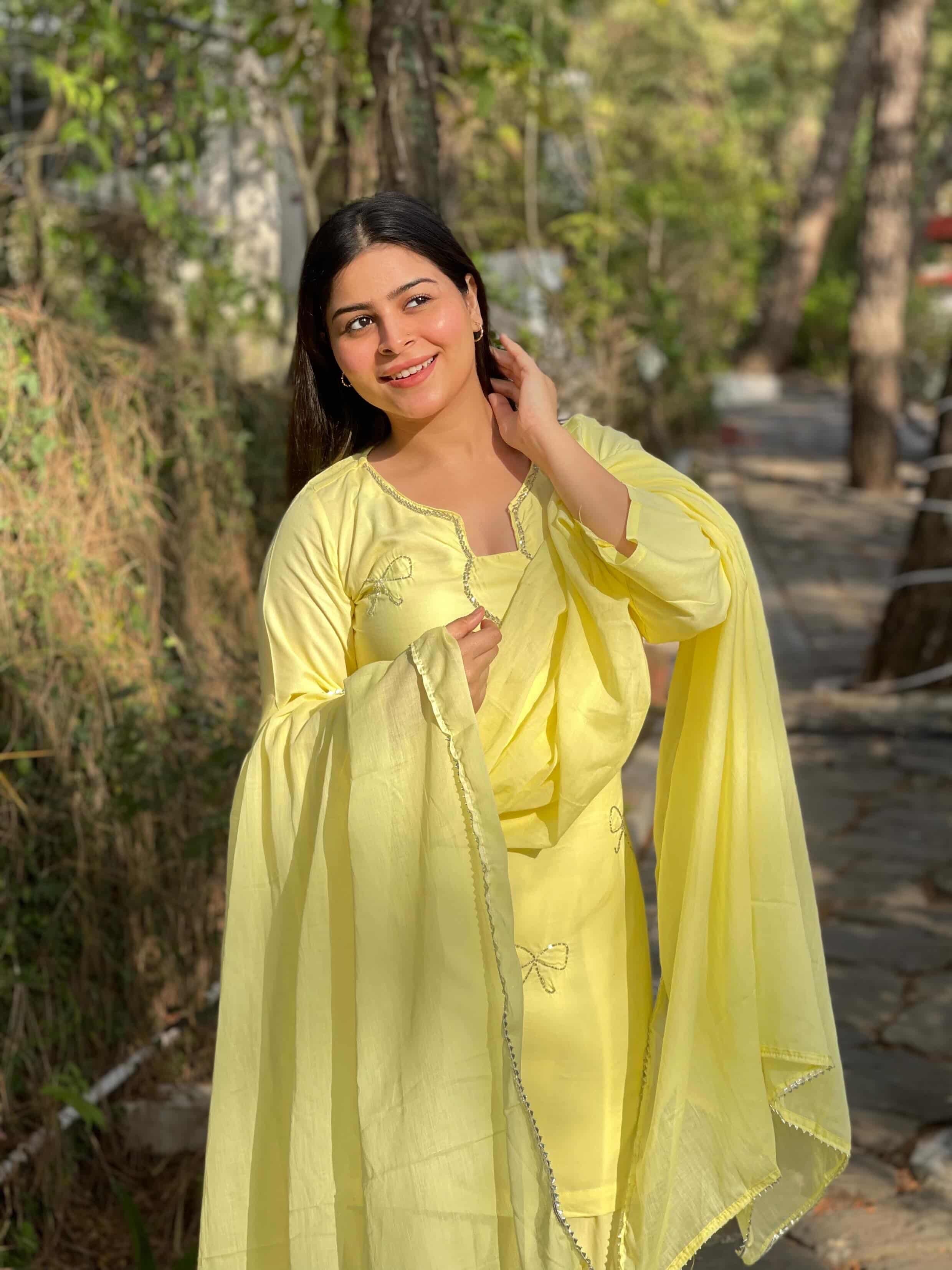 Yellow Farsi suit
