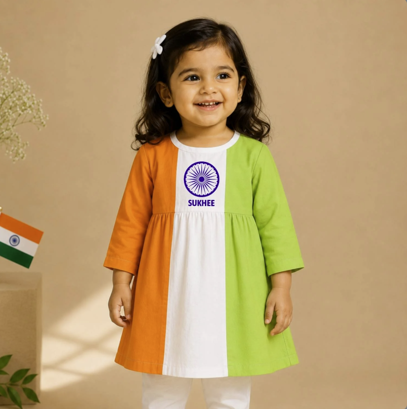 Tricolor Set With Personalised Name
