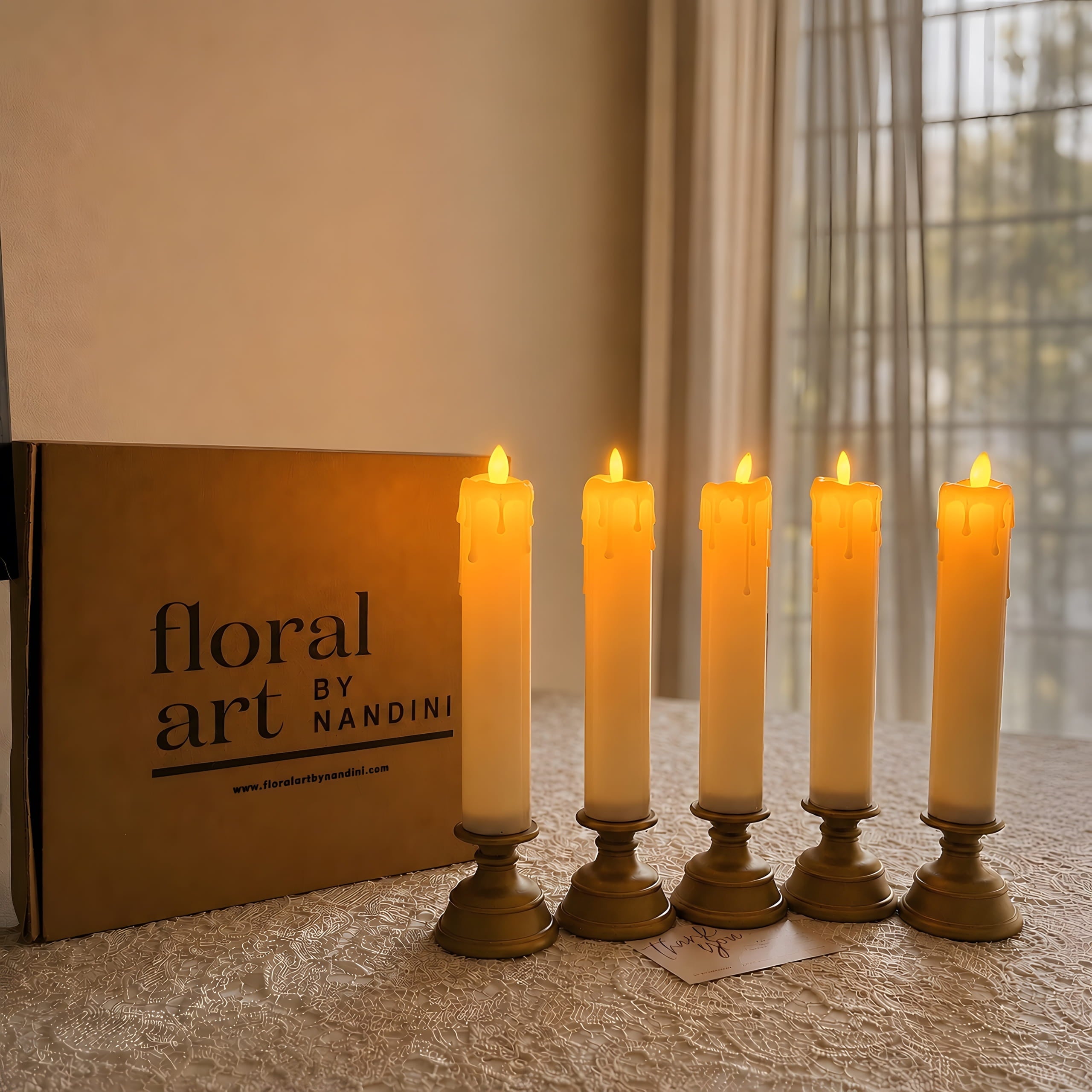 LED Pillar Candle With Stand