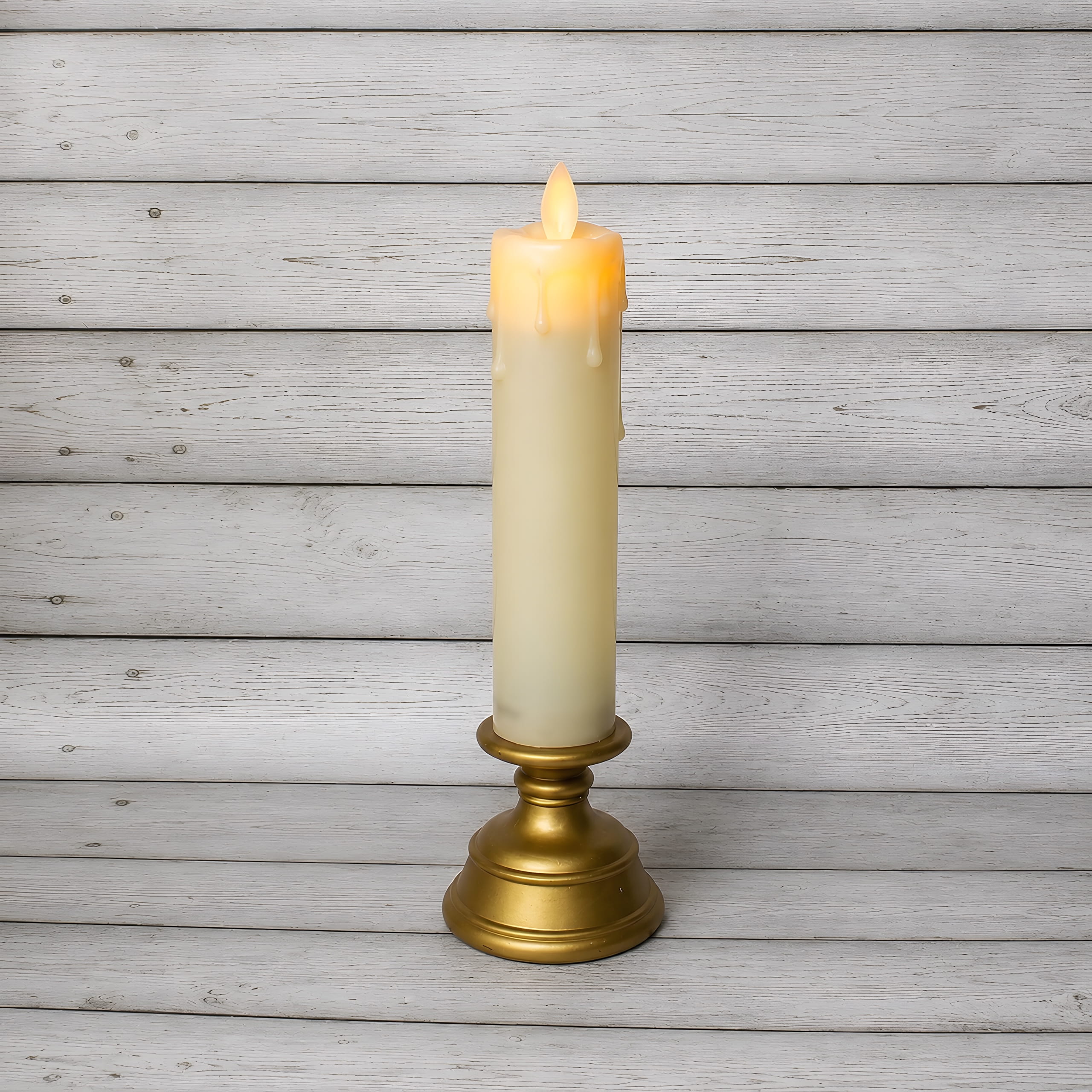 LED Pillar Candle With Stand